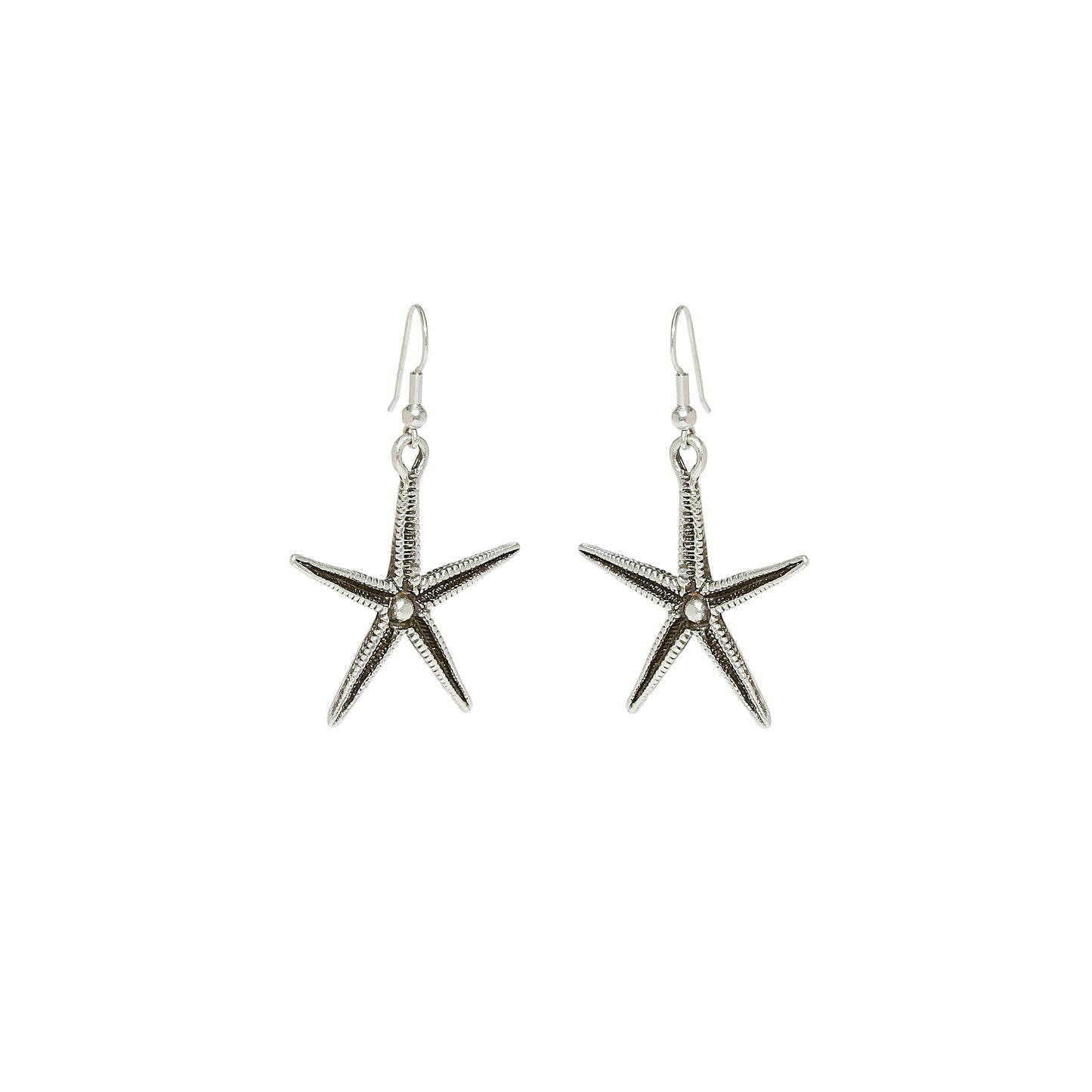 Handmade StarFish Pewter Earrings - STRF10