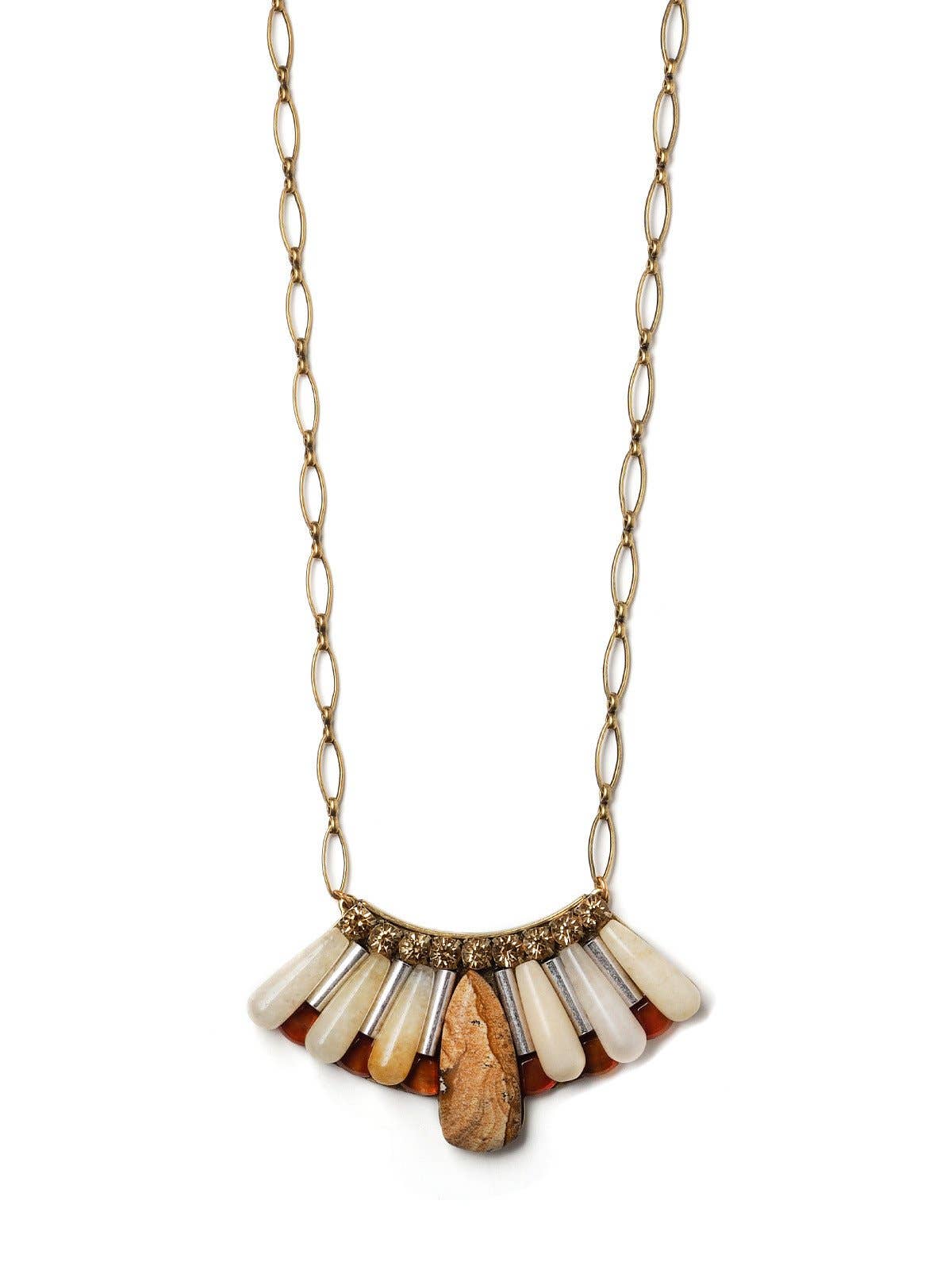 Fanning Stones II Pendant  Necklace