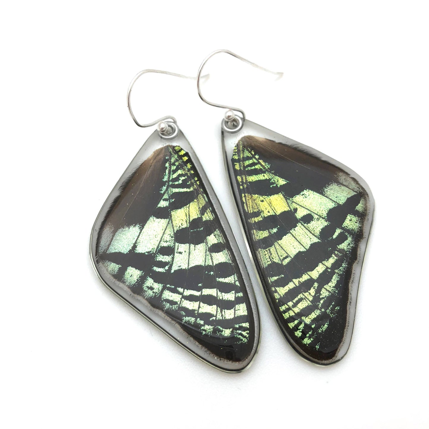 0055 Sunset Moth Earrings, Top Wing: Regular
