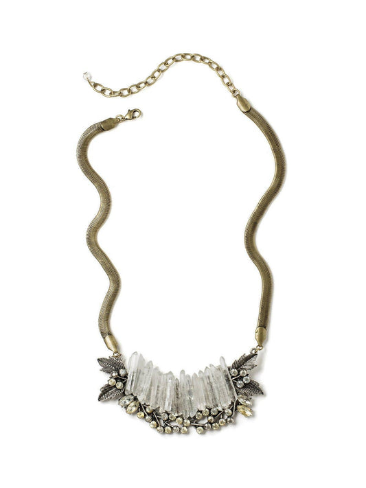 Ice Crystals Bib Necklace