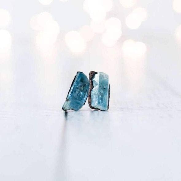 Aquamarine Stud Earrings