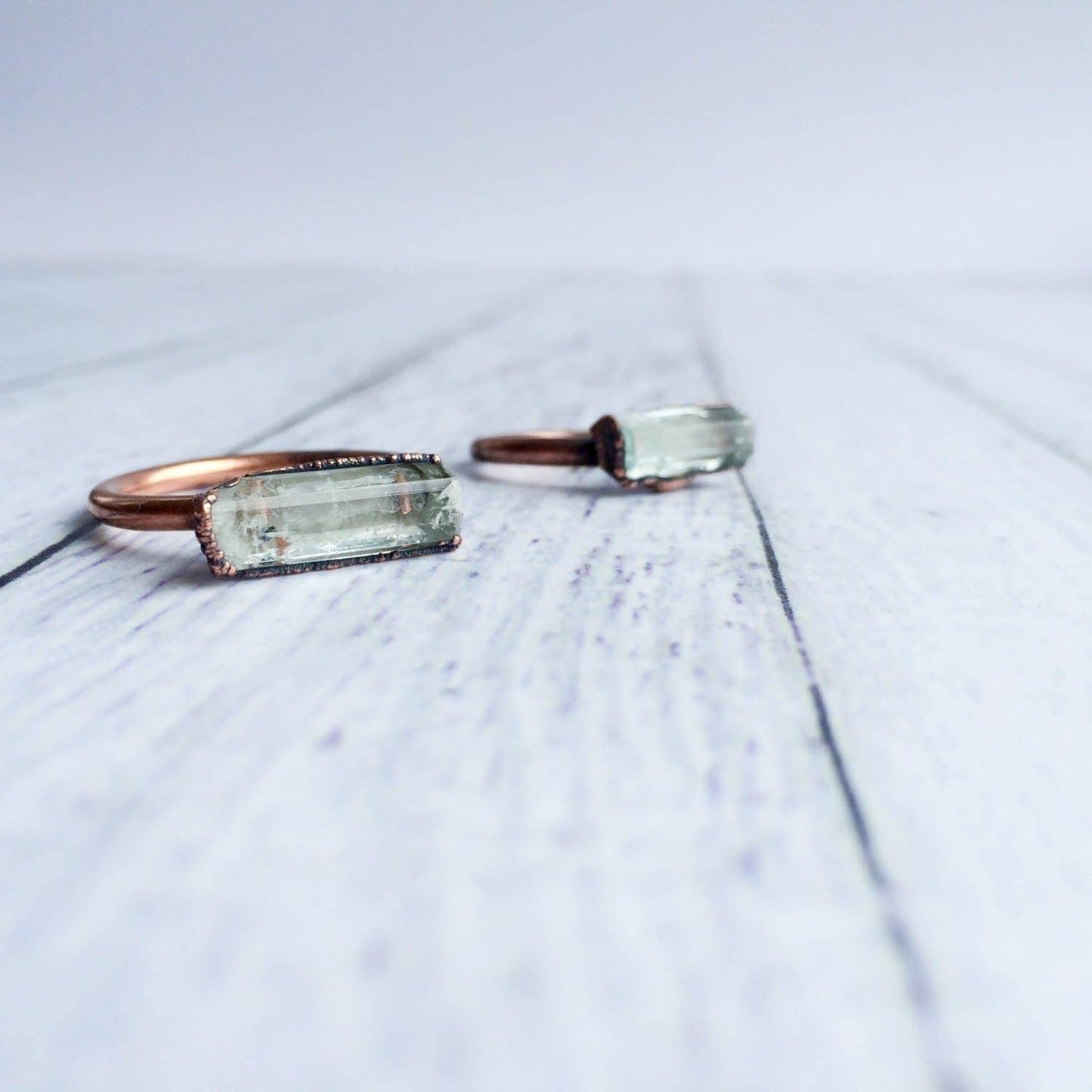 Pale Blue Aquamarine Ring SALE: 8