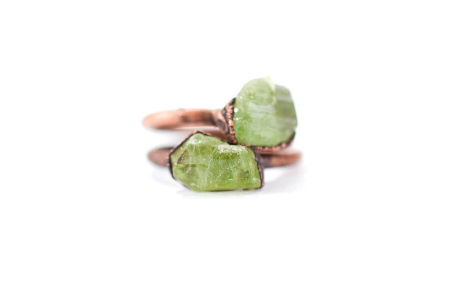 Copper & Peridot Ring: 8