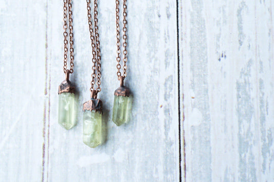Rough Apatite Crystal Pendant