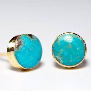 Turquoise Round Studs