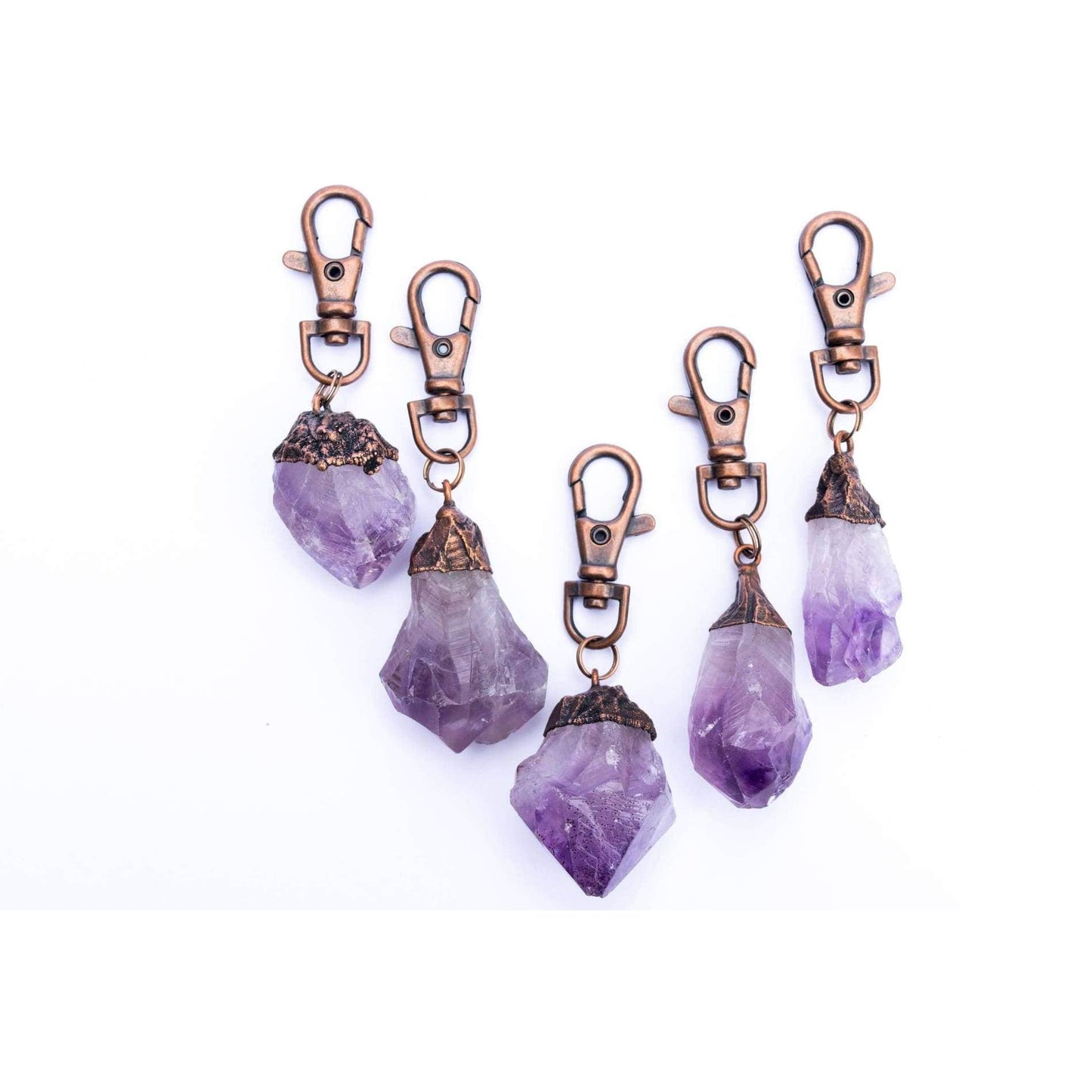 Amethyst keychain
