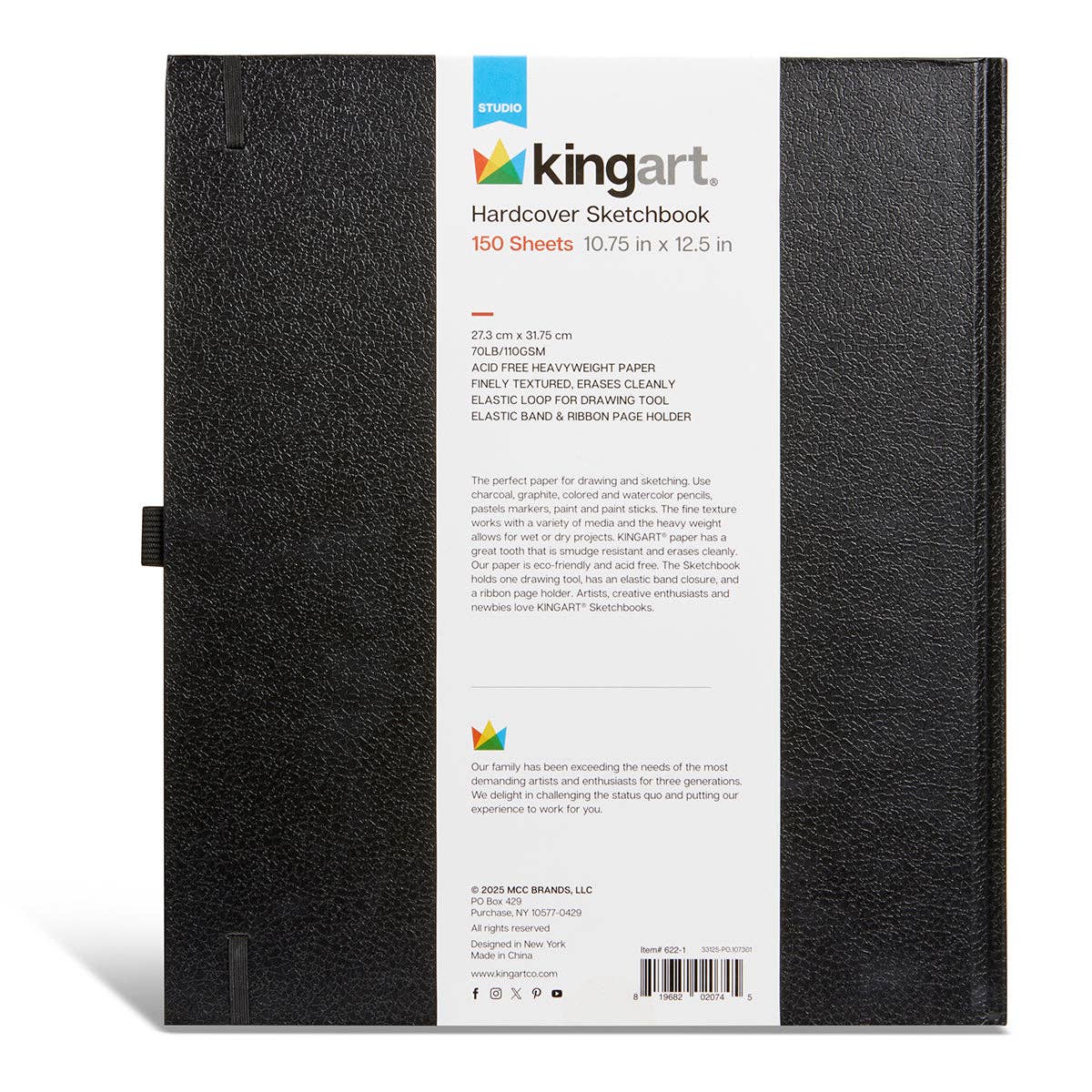 Hardcover Jumbo Sketchbook 10.75" X 12.5" - 150 Sheets