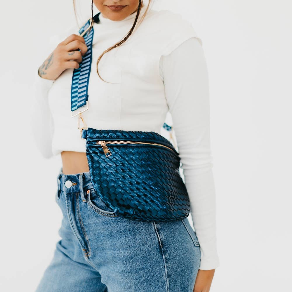 Westlyn Woven Bum Bag *NEW COLORS ADDED*: Checkered Emerald