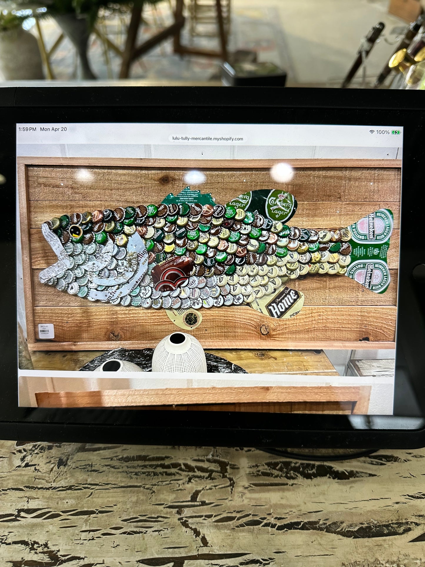 Bottle Cap fish Art