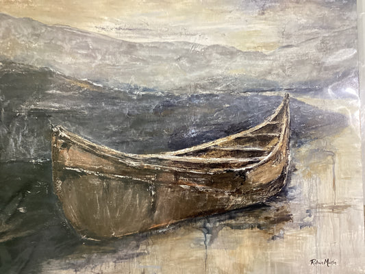 11x14 Lone Canoe