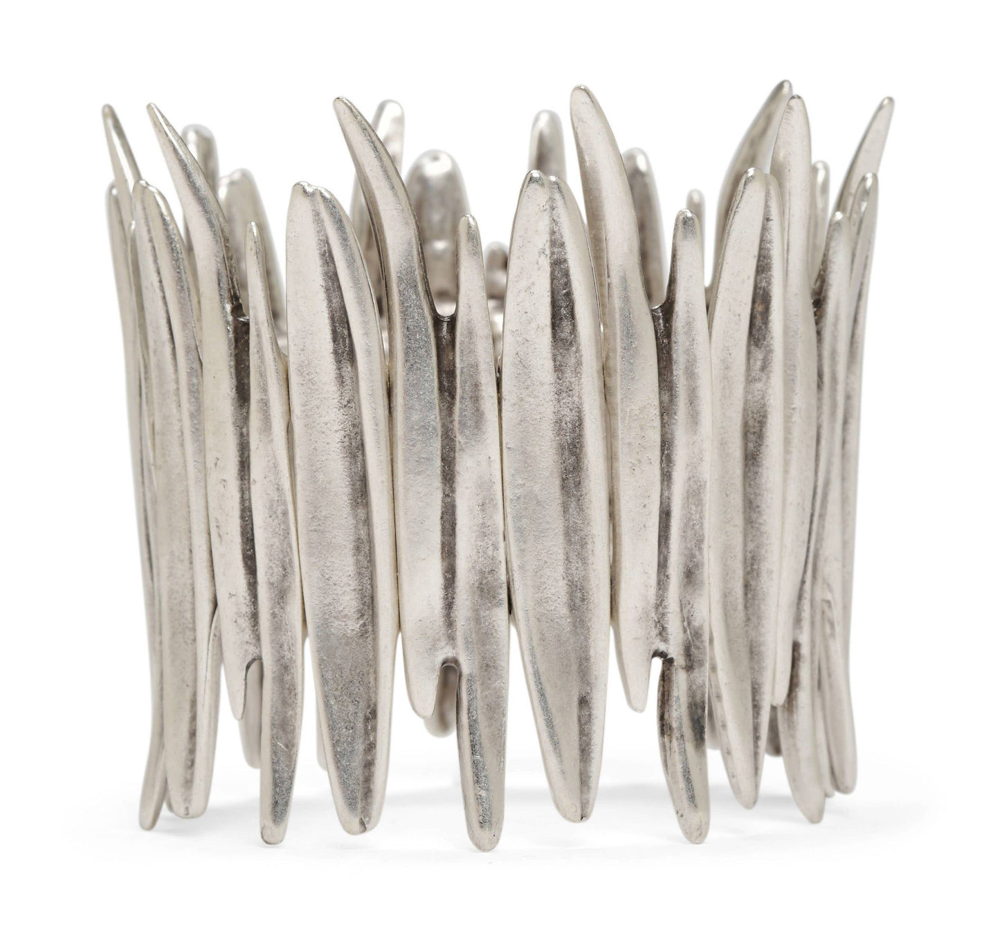 Handmade Fire Pewter Bracelet - 2549