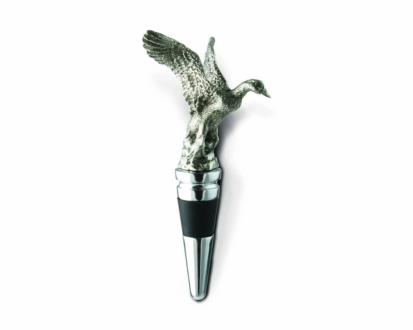Pewter Flying Duck Bottle Stopper