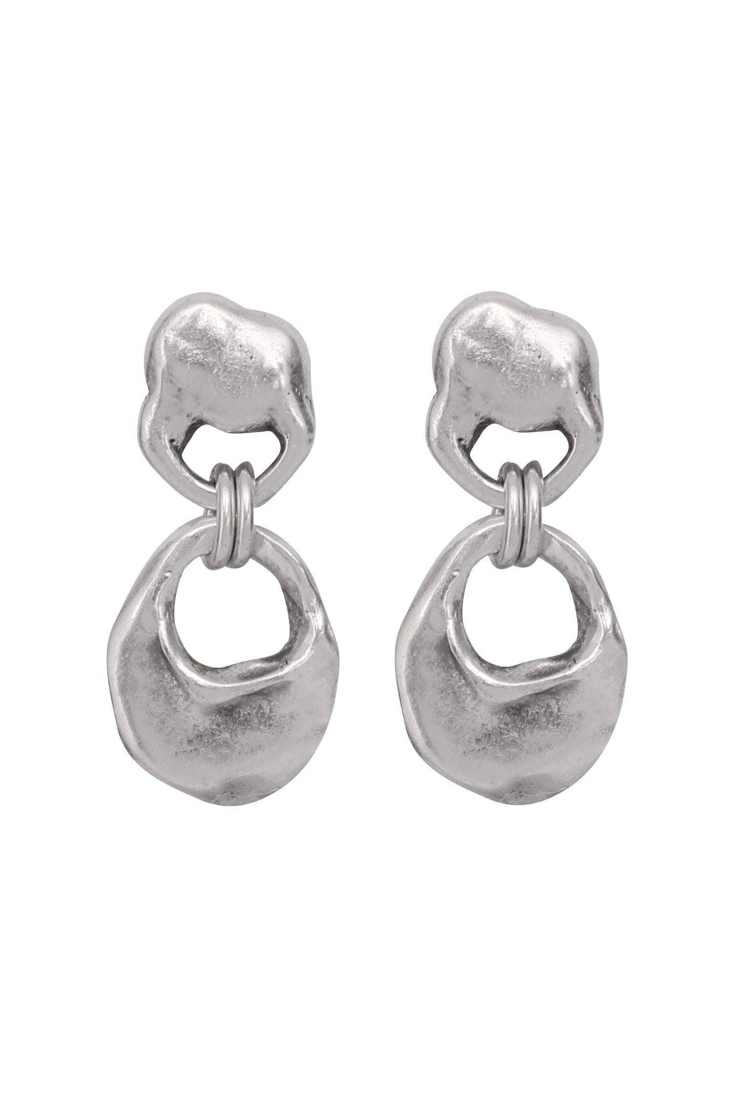Handmade Pewter Earrings - 1875