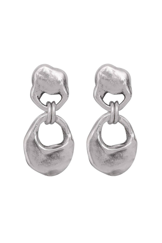 Handmade Pewter Earrings - 1875
