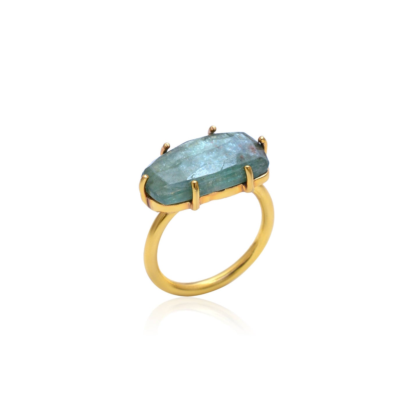 Queen Prong Ring: Turquoise