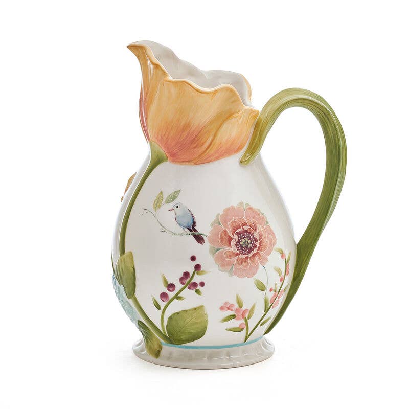 Fitz & Floyd Meadow Pitcher 2.25Qts Remailer Brown Bx Pkg: MULTI / 5296727 / English