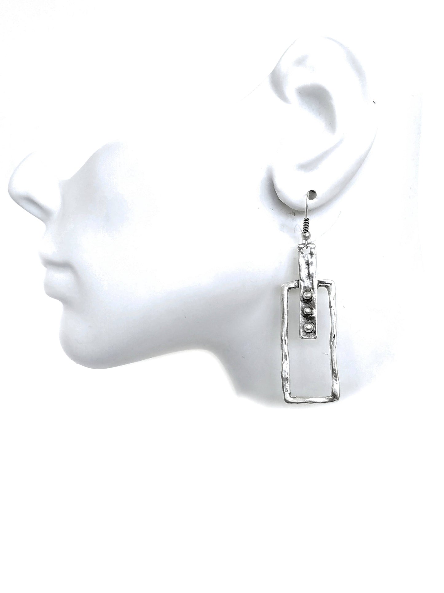 Handmade Pewter Earrings - KU123