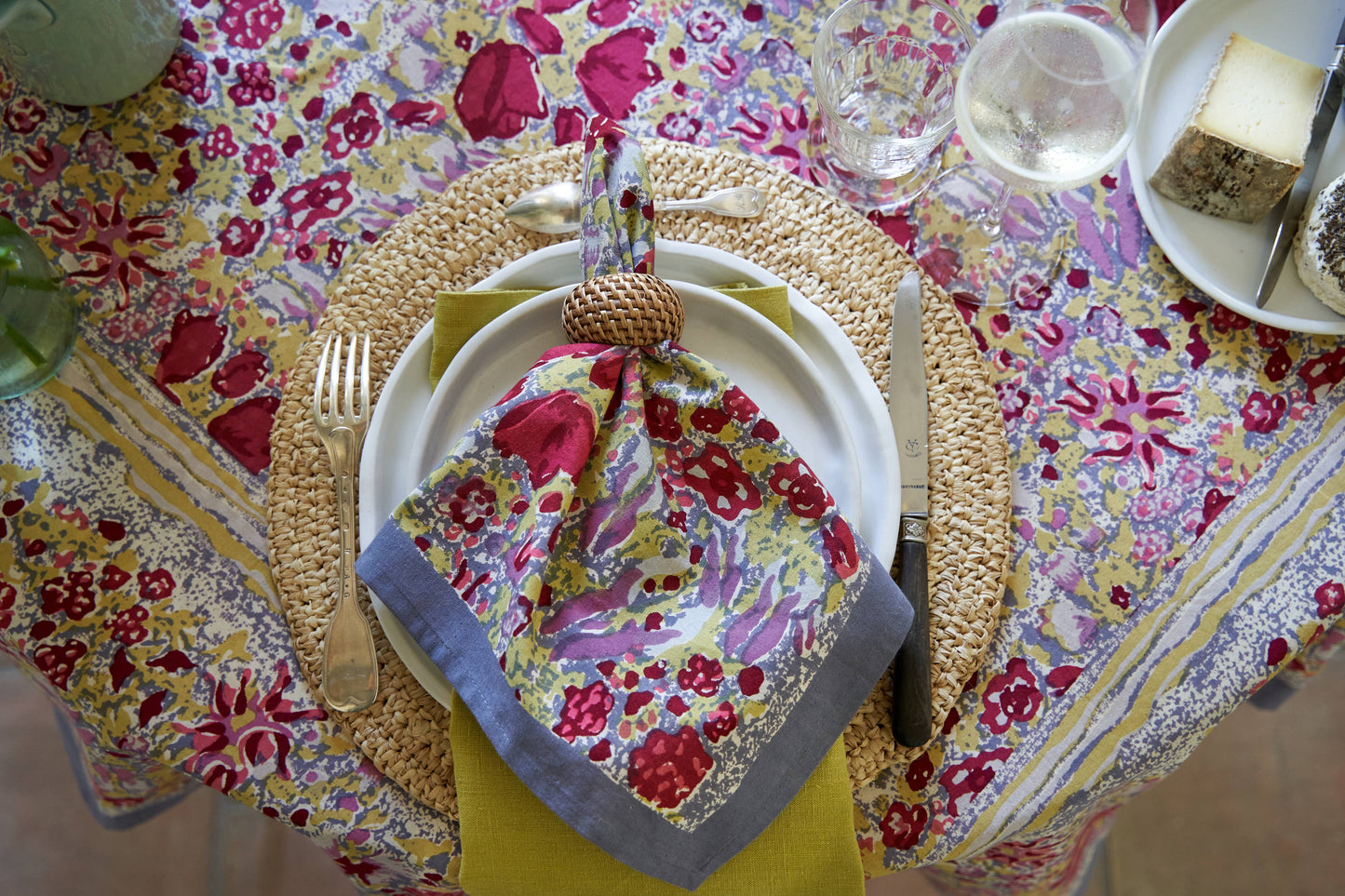Jardin Red & Grey | Napkins - Set of 6