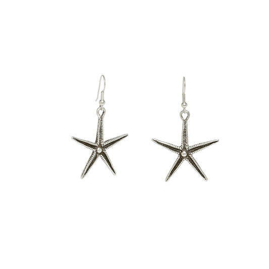 Handmade StarFish Pewter Earrings - STRF10