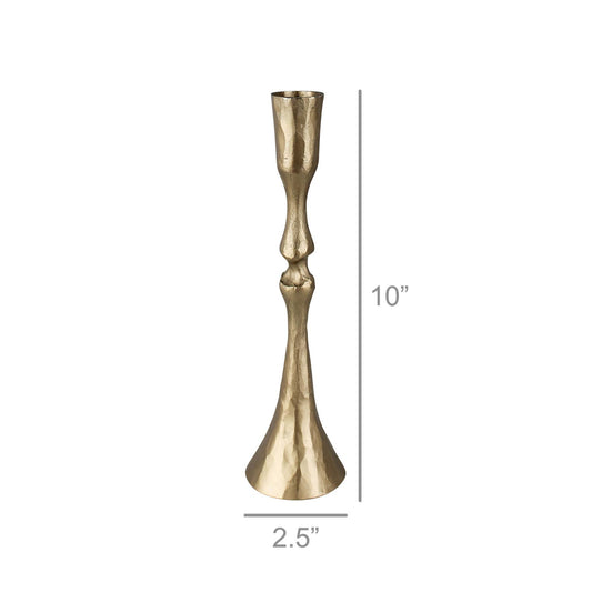 Nikki Taper Holder, Brass - Sm