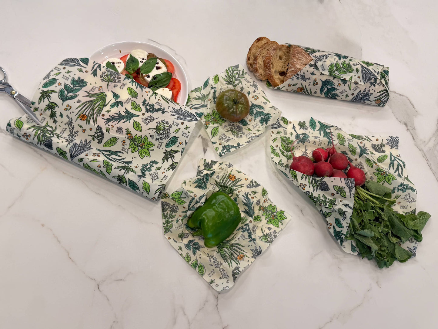 Bees Wrap 3 Pack - Herb Garden