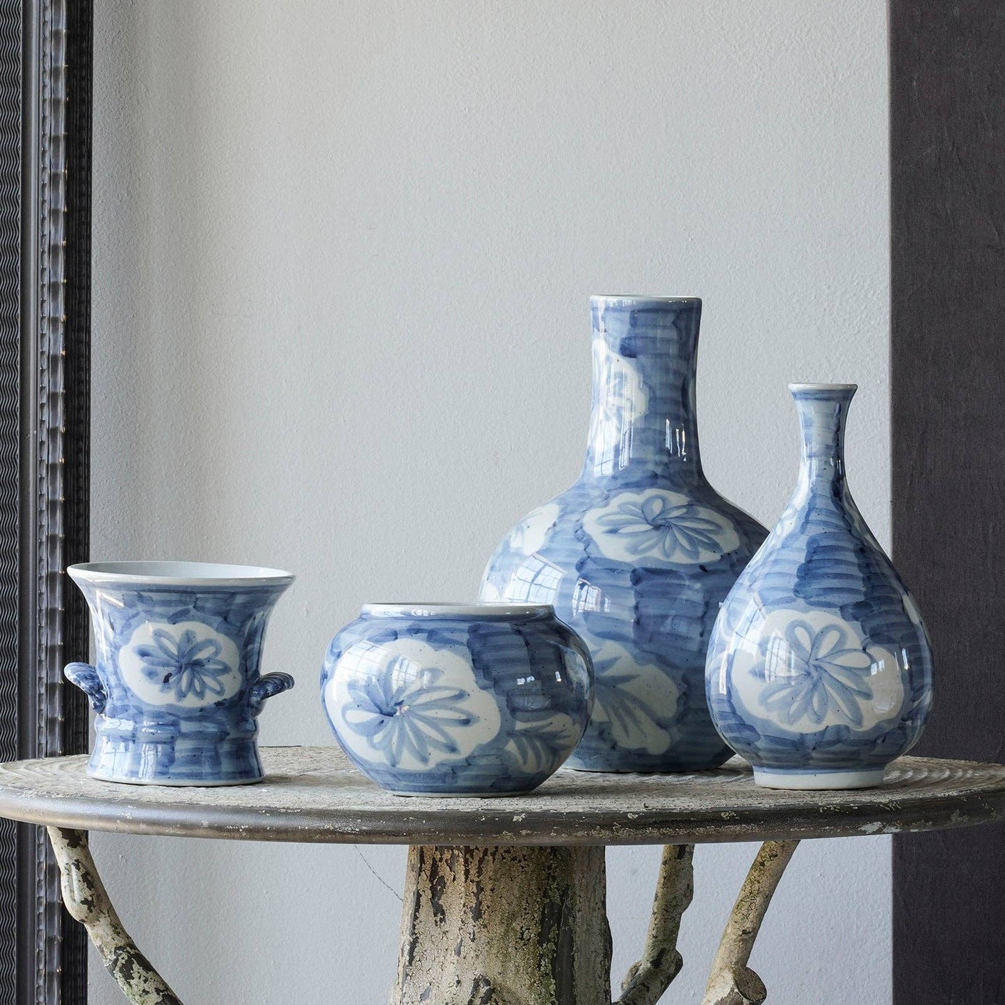 Jingdezhen Hand-Painted Porcelain Folk Vase: Small