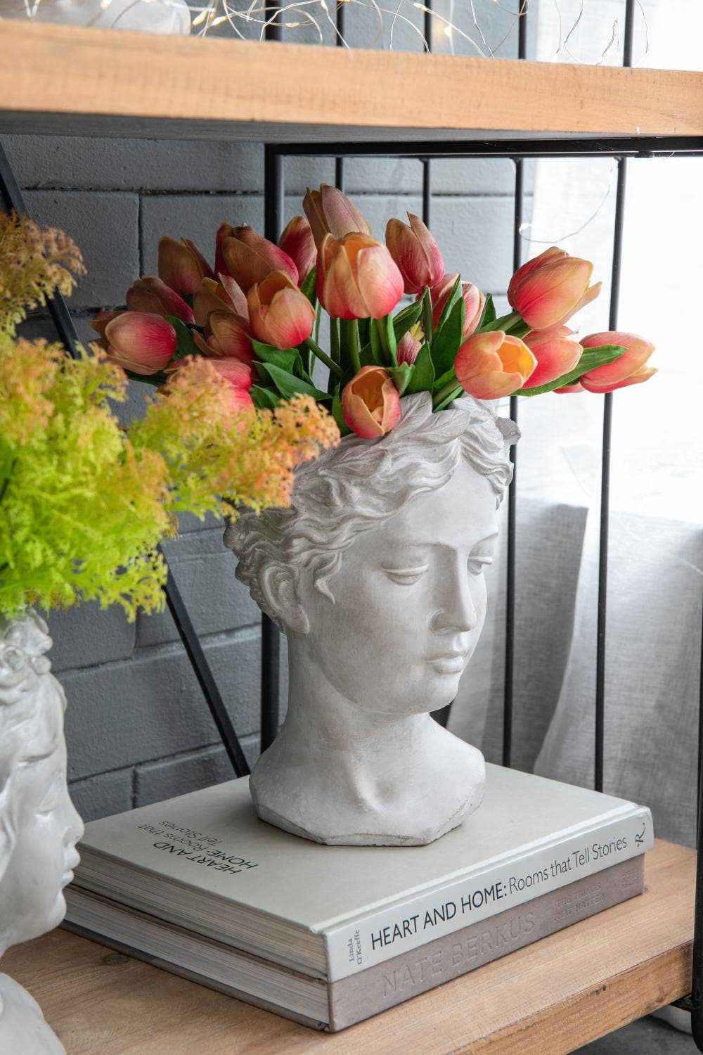 D7x11" Visage Cement Vase - Large
