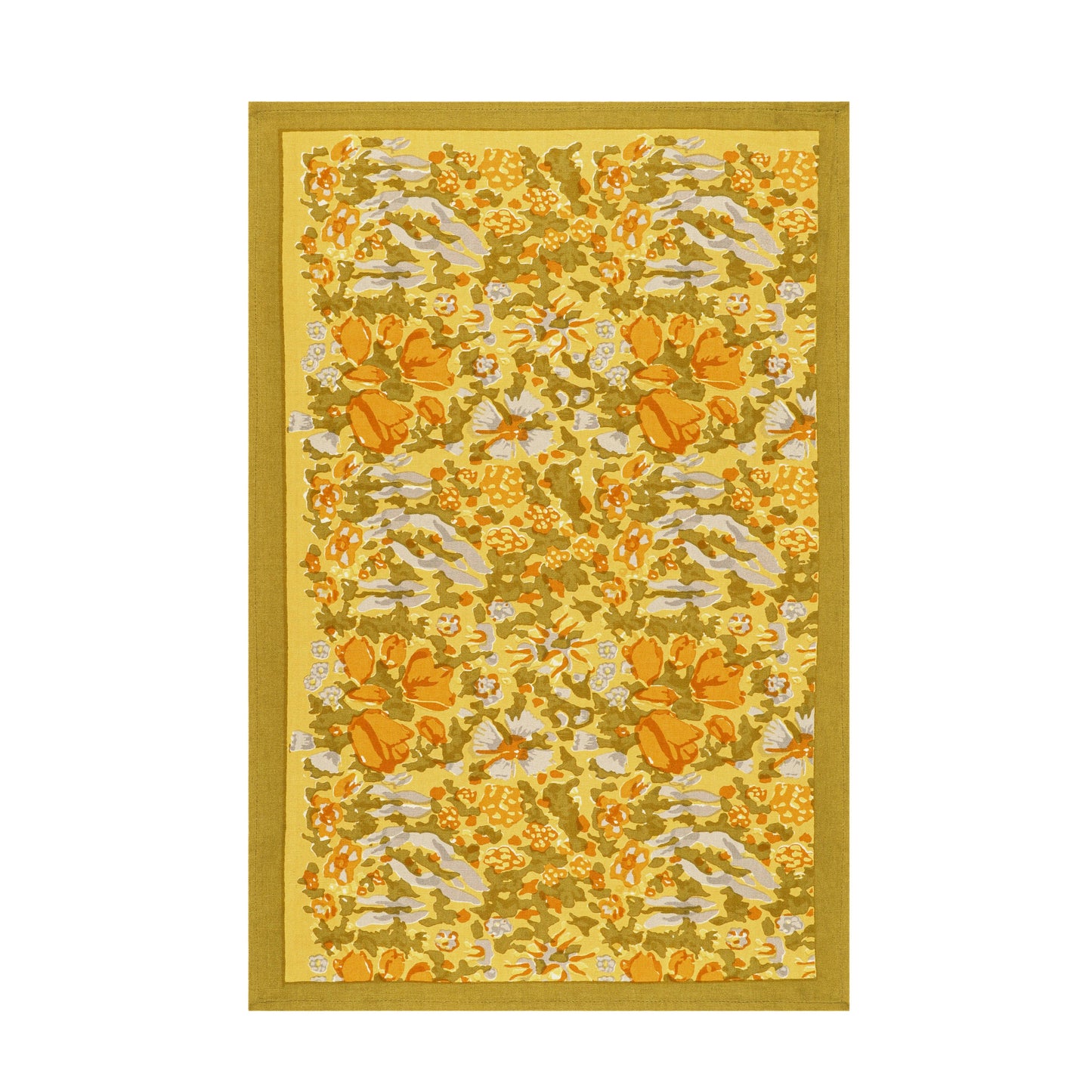 Jardin Mustard & Grey | Tea Towel