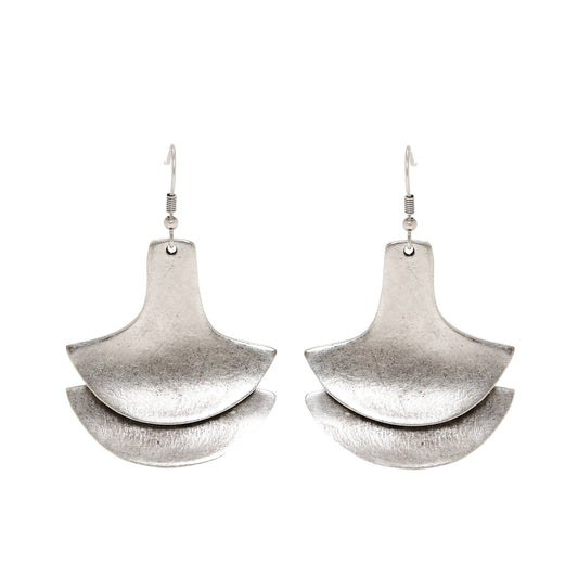 Handmade Pewter Earring - 4670