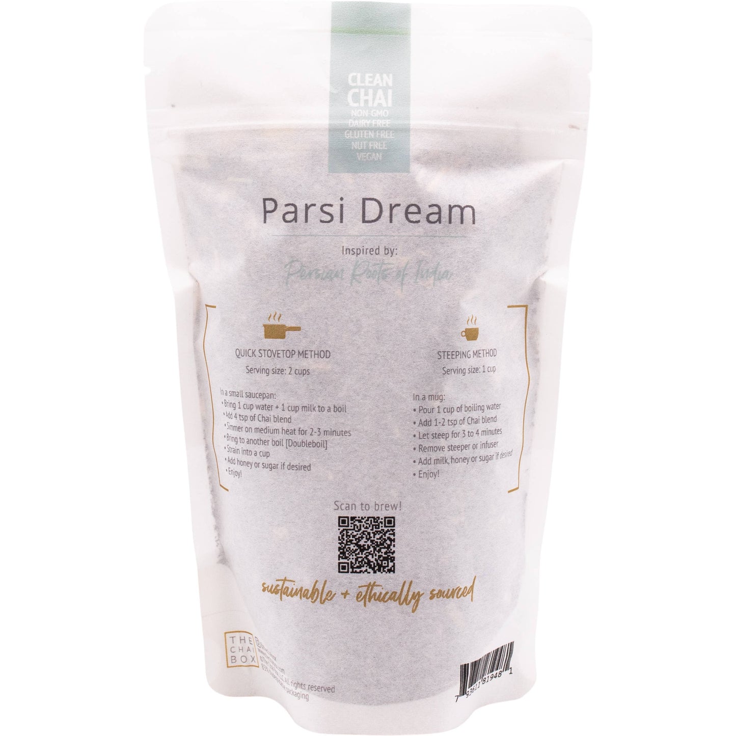 Tea | Parsi Dream - Lemongrass and Mint Black Tea: Glass Jar