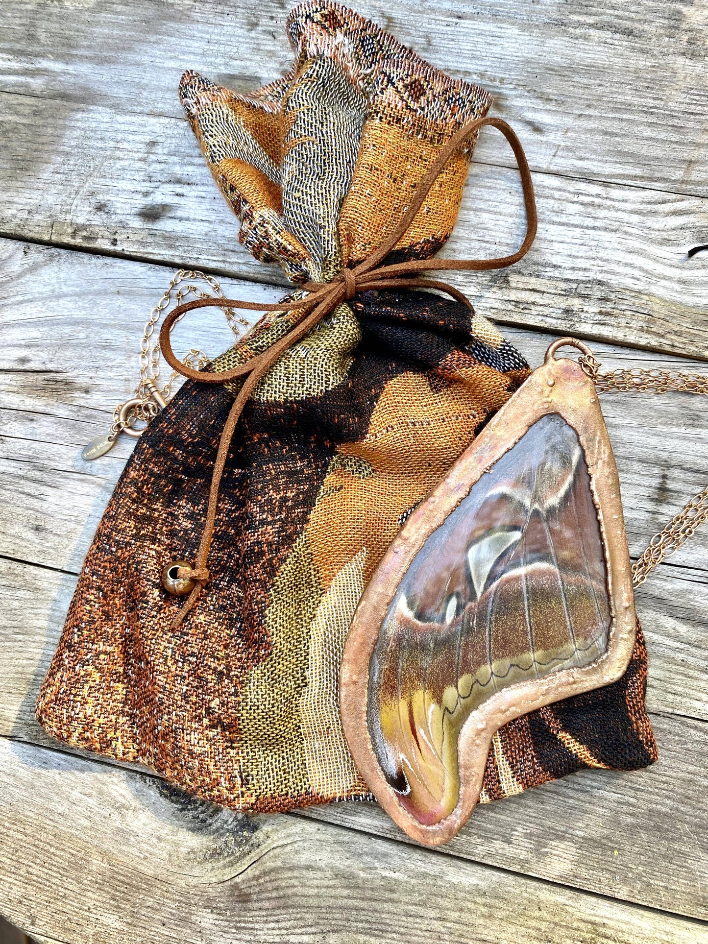Real Orchid Flower Necklace - Copper Electroformed