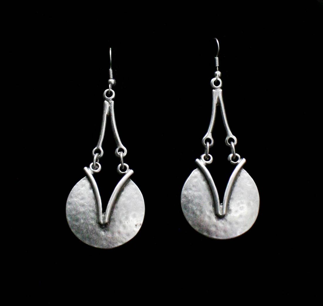 Handmade Pewter Earrings - KU40