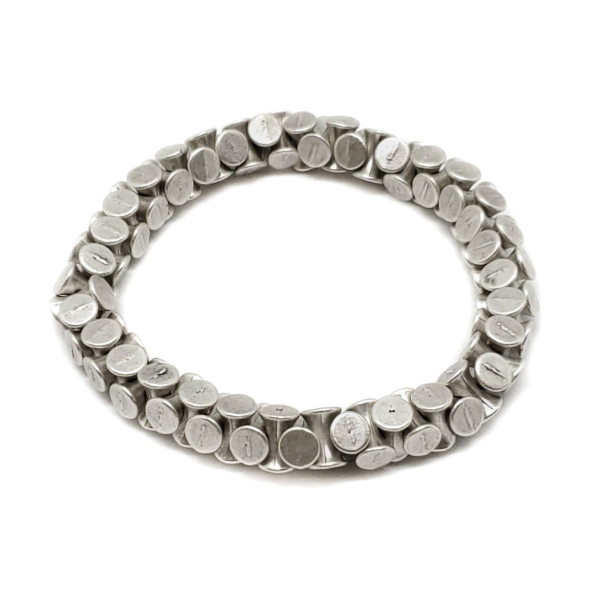 Handmade Pewter Bracelet - 2643