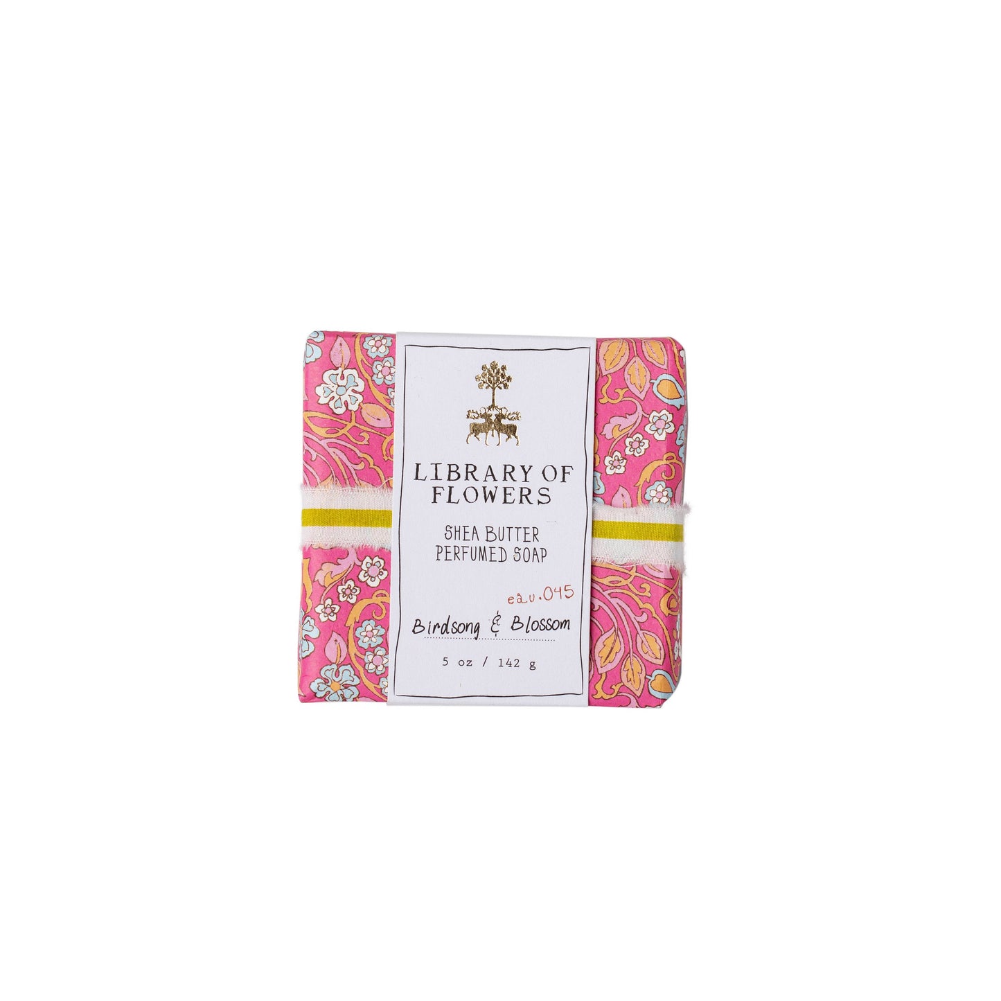 HOT PINK & BLUE FLORAL SQUARE SOAP
