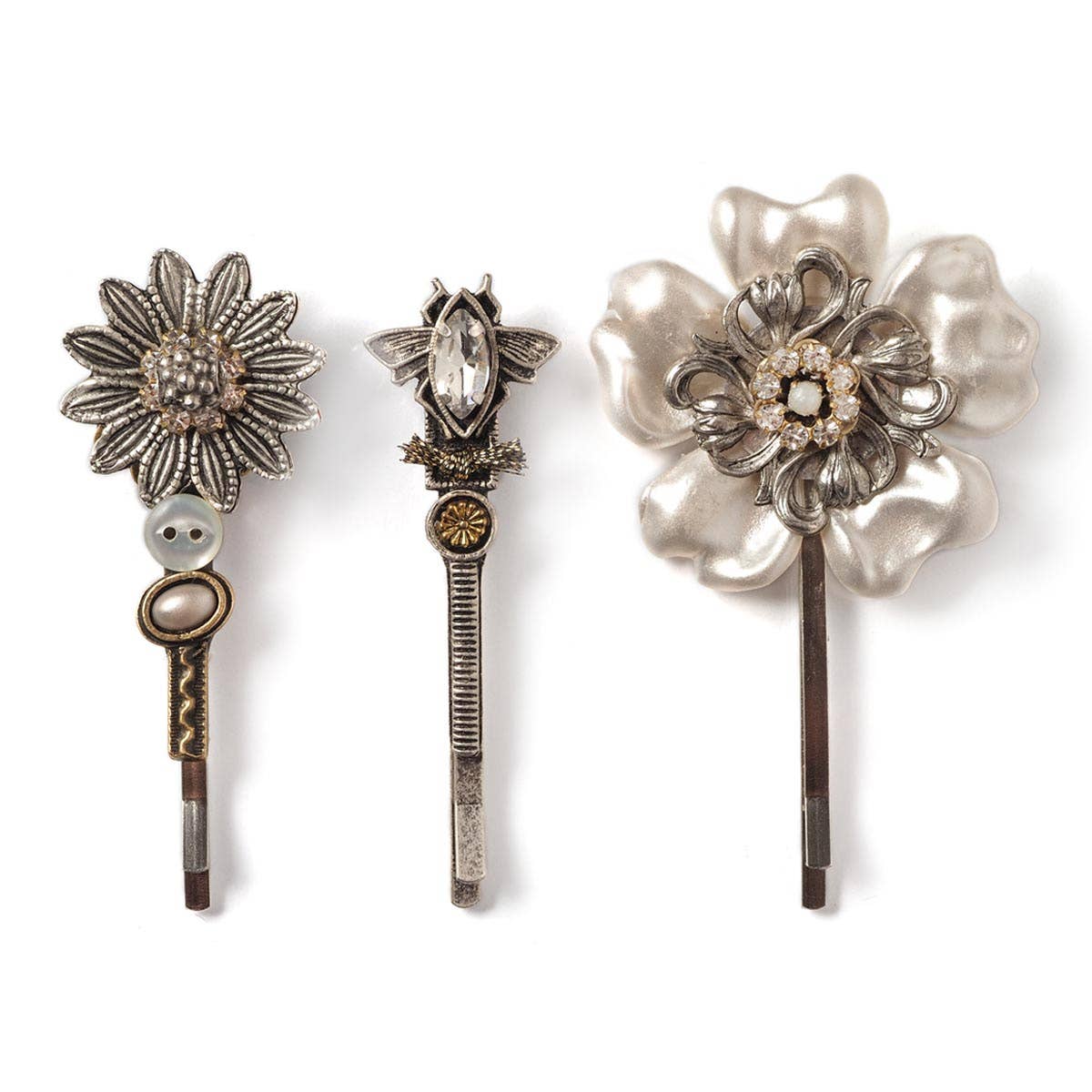 Flora & Fly Pearlescent Bobby pin set