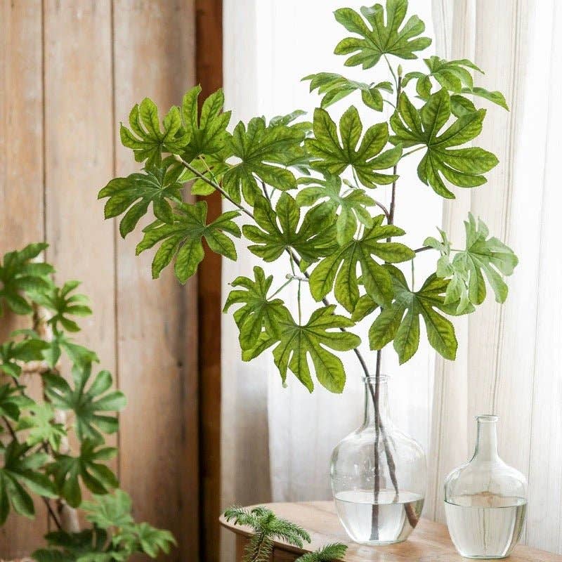 Artificial Octagonal Foliage Branch 37.4" Tall: Three Stems