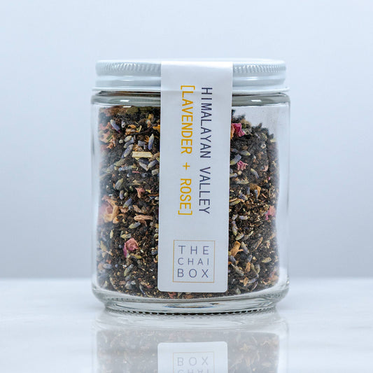 Tea | Himalayan Valley - Lavender, Cardamom and Rose Black Tea: Glass Jar