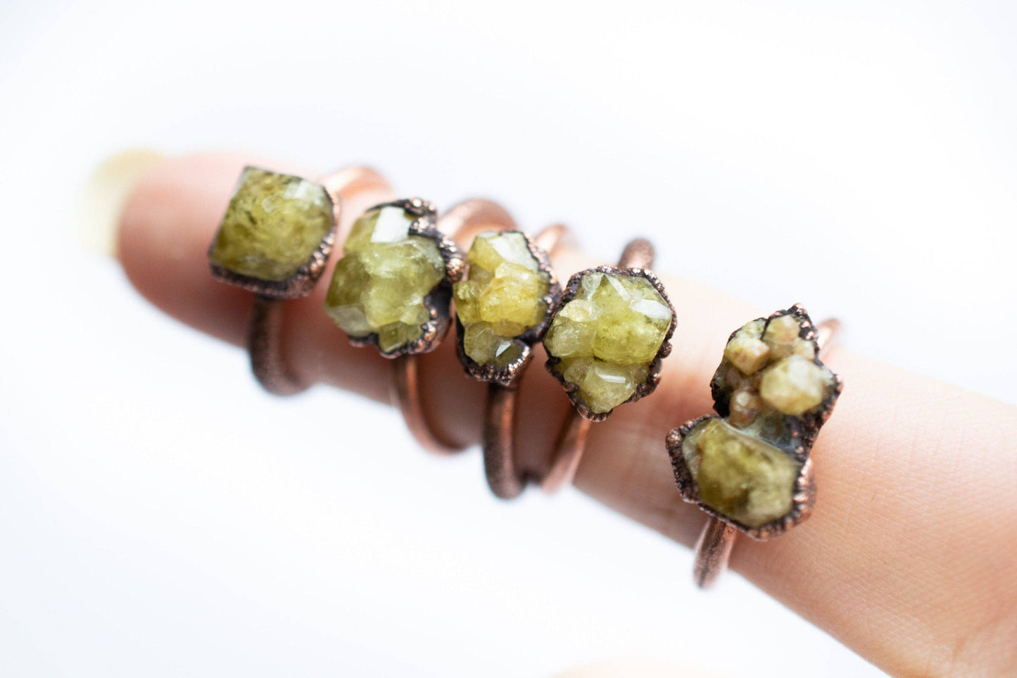 Mexican Yellow Garnet Ring: 8.5