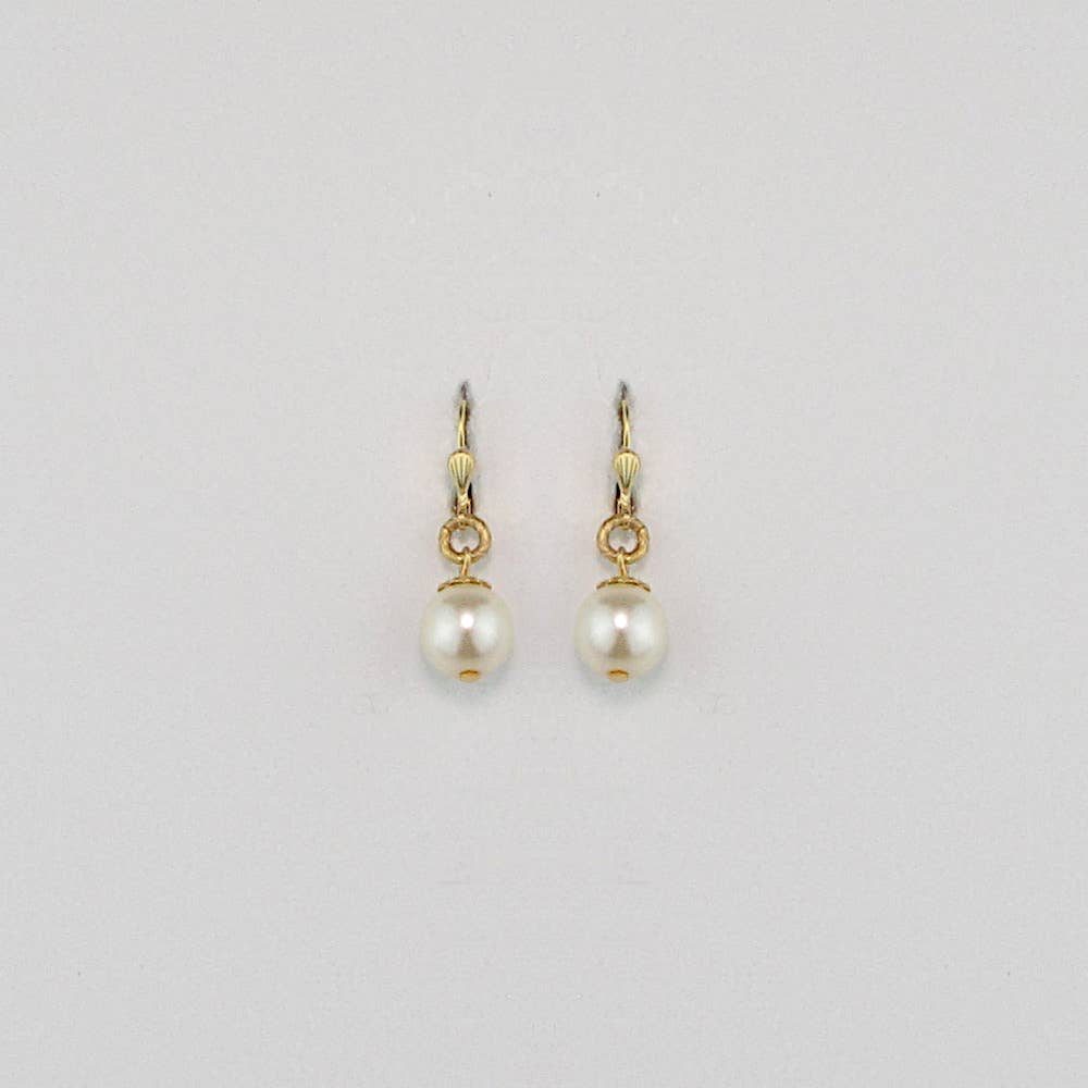 Simply Coco Earring: Patina Pearl