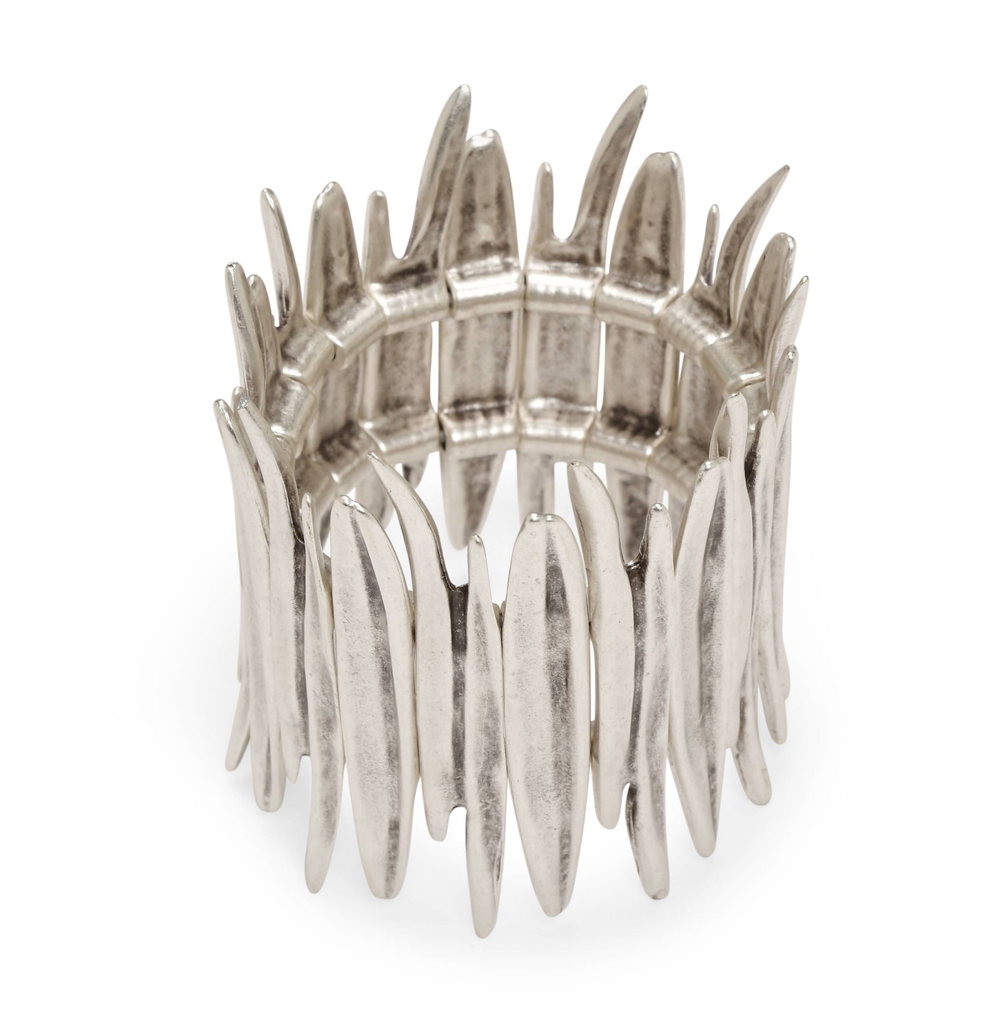 Handmade Fire Pewter Bracelet - 2549