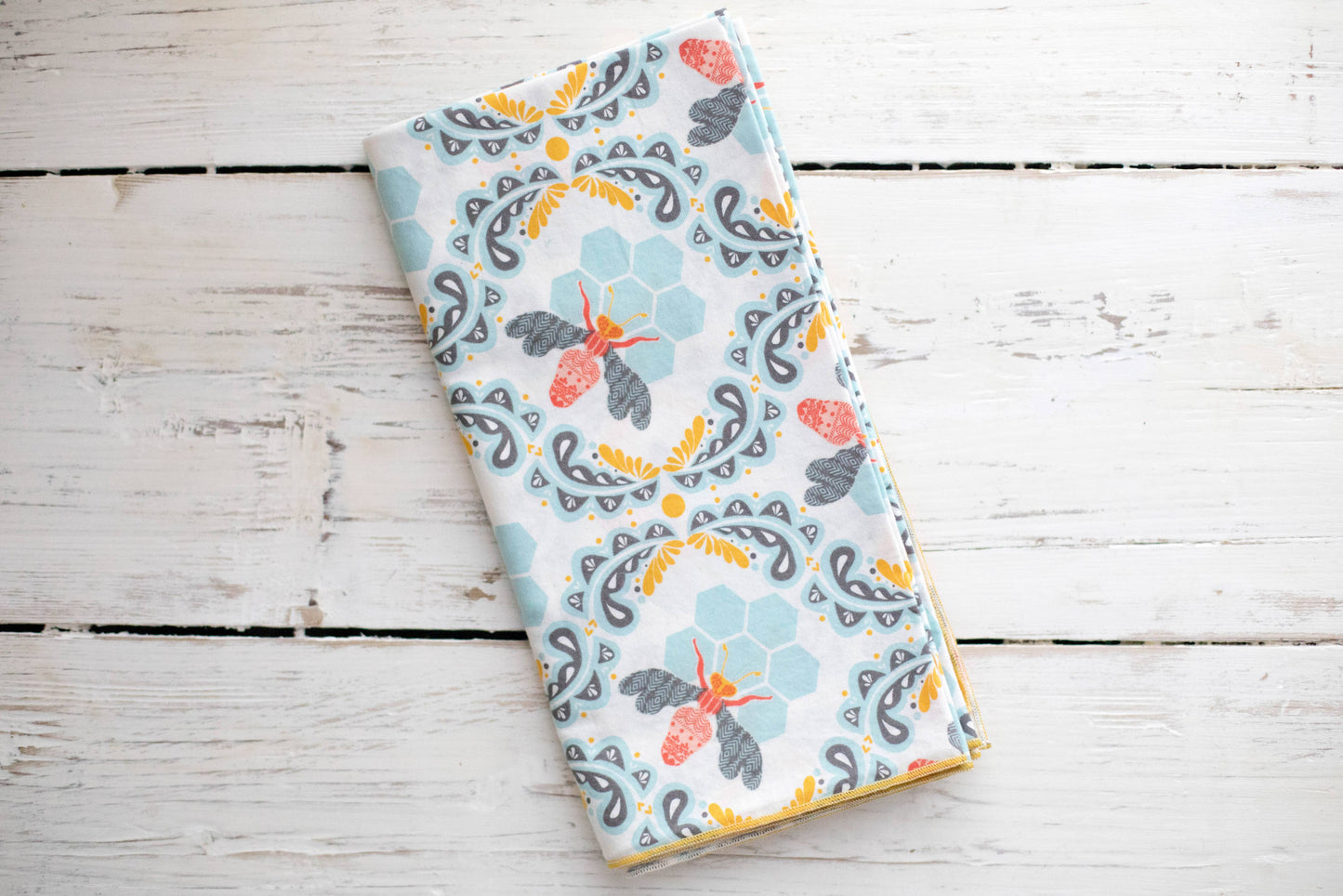 Honey Bee Cloth Napkins, set of four: 20inch dinner