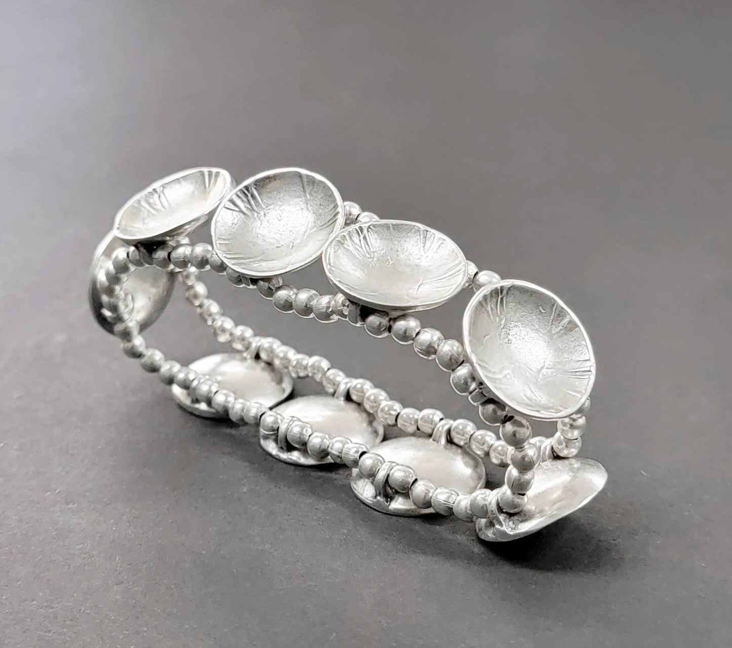 Handmade Pewter Bracelet - 029-2029A