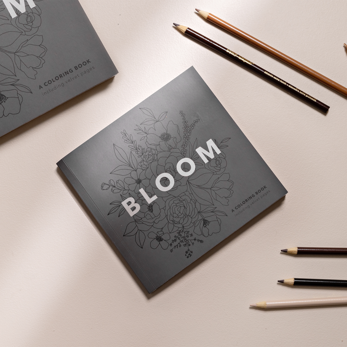 Bloom (floral coloring book)