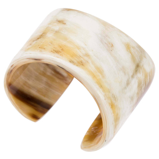 CTB145 Natural Horn Tapered Cuff