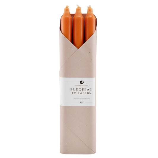 12" Taper Candles - 6pc Gift Pack: Goldfish