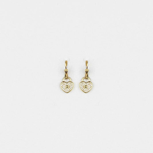 Anya Heart Lock Earring