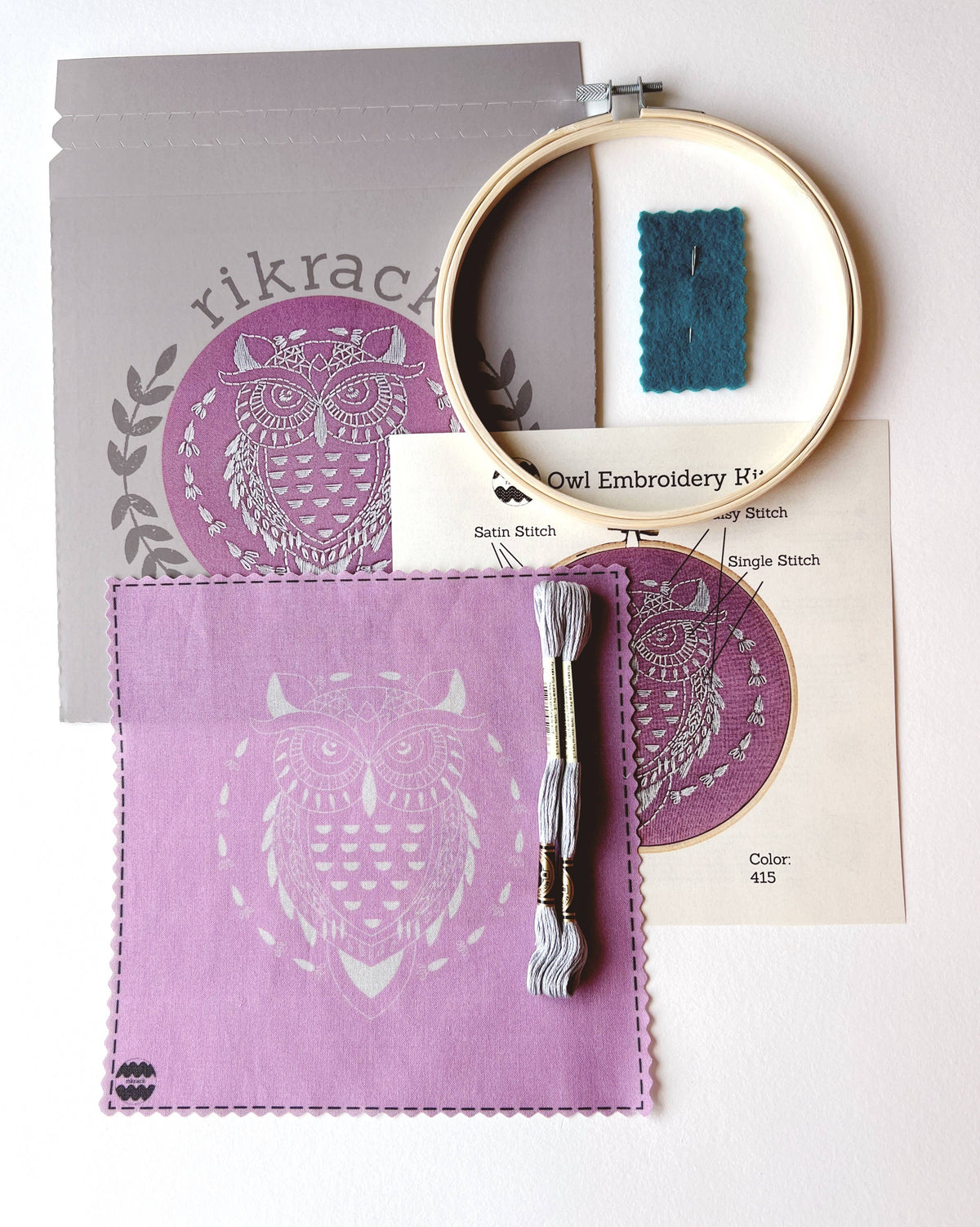 Owl Embroidery Kit
