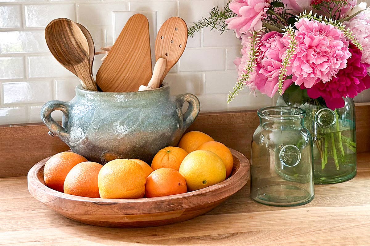 Found Confit Garden Pot, Small, Blue/Green