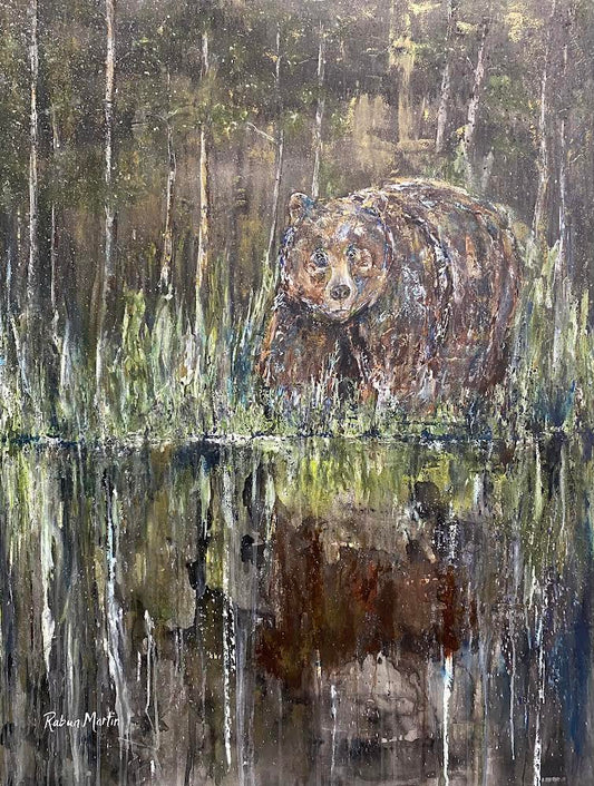 3x4 | Bear With Reflection| Original