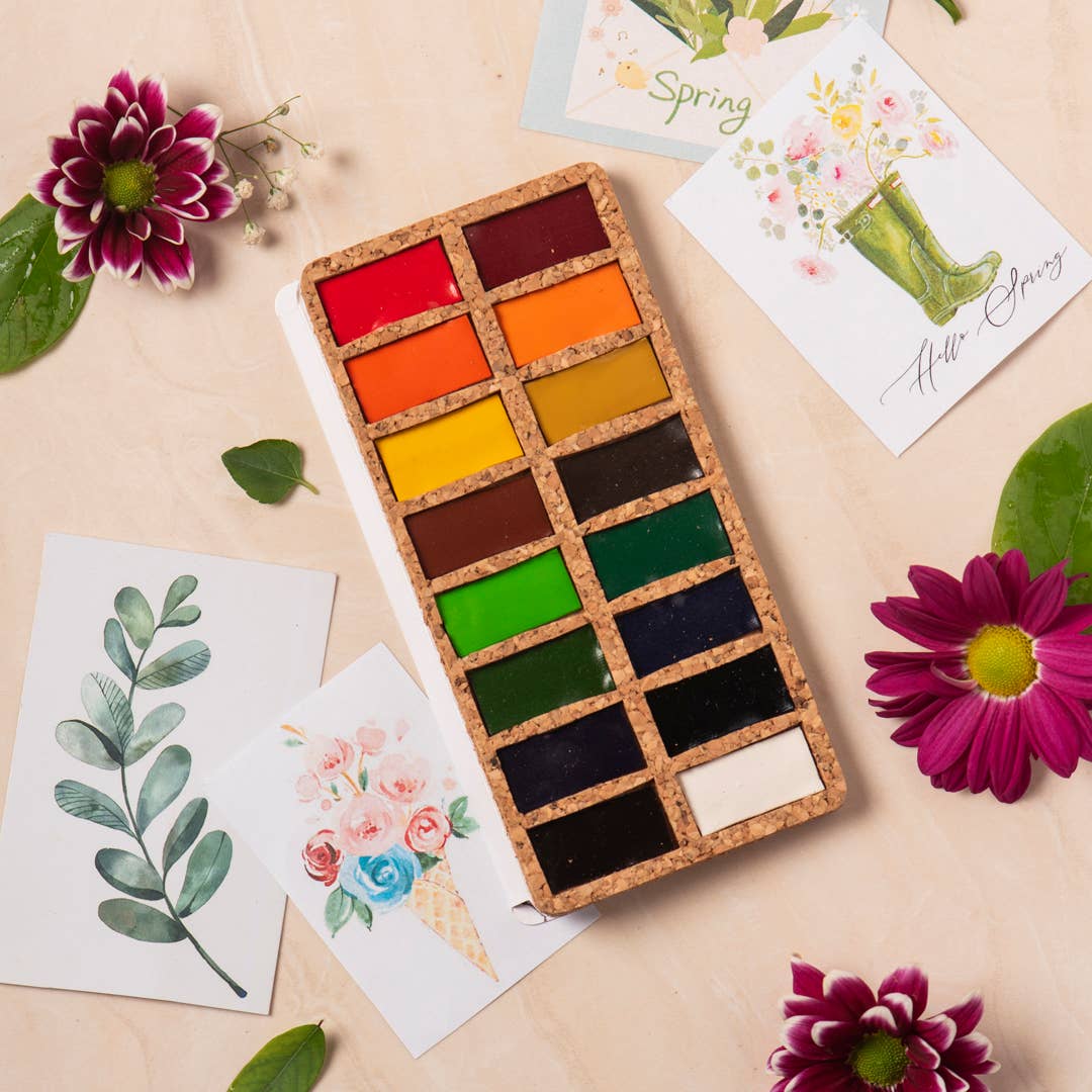 Viviva Original Pans Set - 16 watercolors